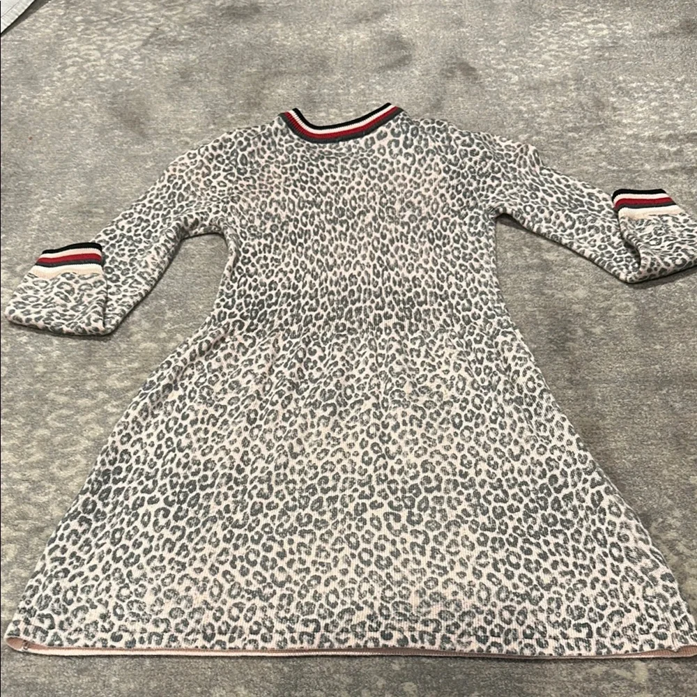Splendid Stylish Leopard sweater Print Kids Dress